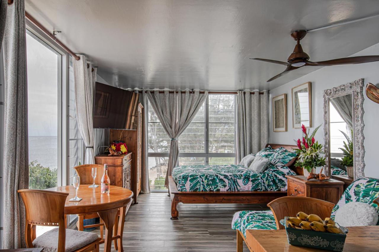 Breezy Beachfront Bali-Style Haven 180 Degree Oceanview Hau'ula Bagian luar foto